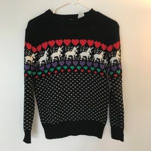 Vintage "ugly" unicorn sweater